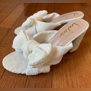 Lulus Dorothea Ivory Knotted High Heel Sandals